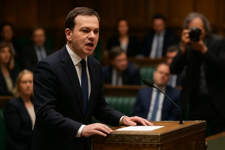Finance Minister Julian Hartley announces the Market Stability and Emergency Measures Bill in Parliament, 21 September 2026.