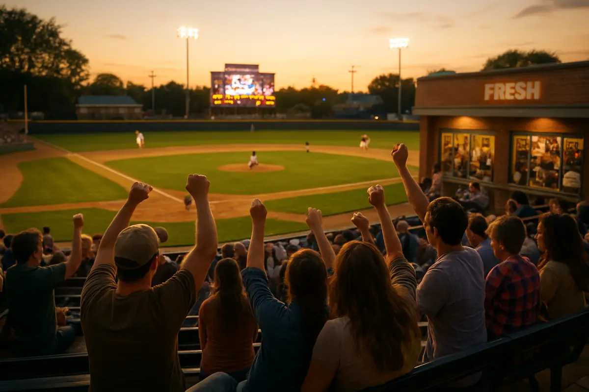 Fans at Valley Field, Meadstown, Kentucky, on Sept. 19 — newly refurbished stands and a revamped team store followed a surprise investment in the Miners.